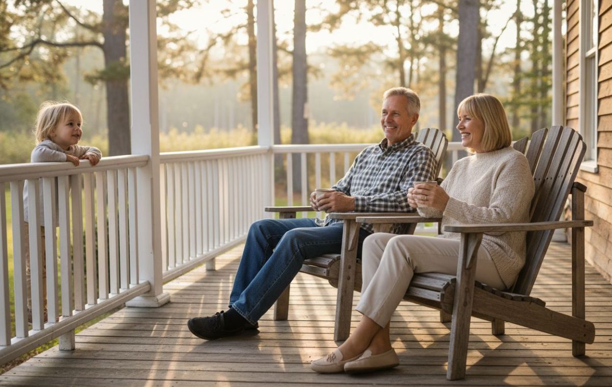 The porch, the grandkids, and a better cup of coffee