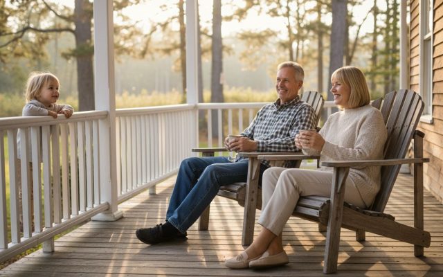 The porch, the grandkids, and a better cup of coffee